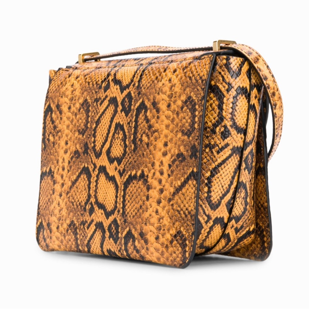 Euc Wandler Luna Python Embossed Bag - image 3